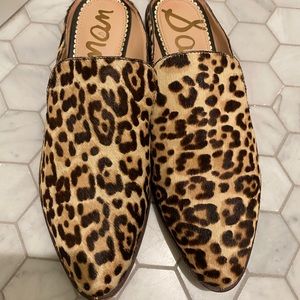 Sam Edelman Llewelyn leopard mules - size 8